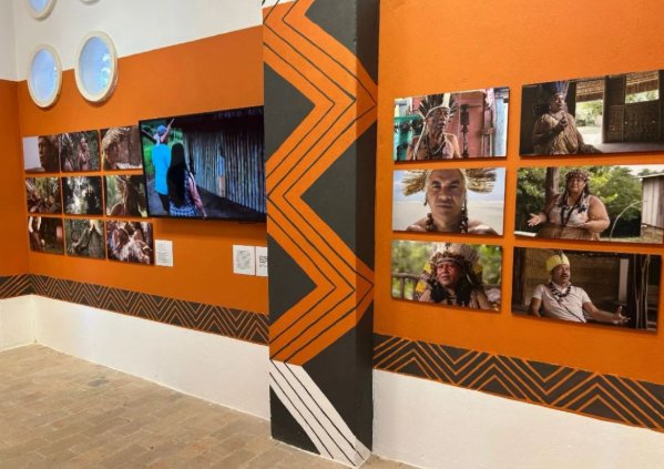 Trabalho de grafismo realizado no Museu do Recôncavo da Bahia por Thiago Tupinambá